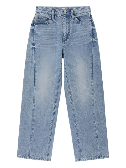 Hey Joanie logo-patch jeans Blue HJ016