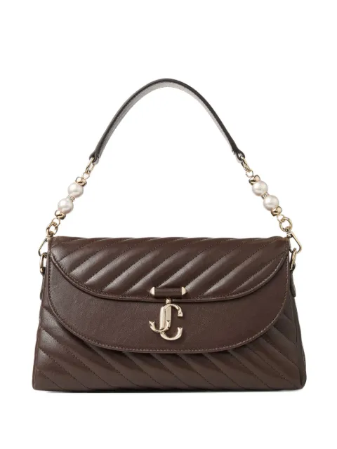 Jimmy Choo small Curve leather shoulder bag Brown AVNCURVETOPHANDLEQOJ