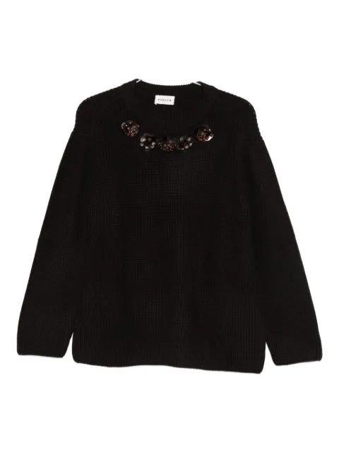 P.A.R.O.S.H. bead-embellished sweater Brown LADYBLUMD540934R