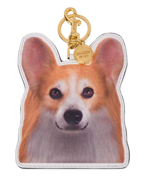 Moschino dog-motif keyring Orange MC5406PP1NOB0