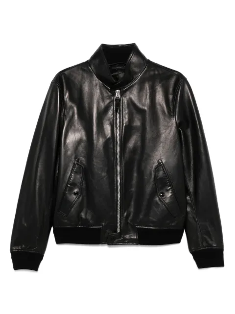 TOM FORD leather bomber jacket Black LBG003LMN022