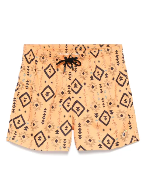 TOOCO graphic-print swim shorts Orange CLBUXMAL