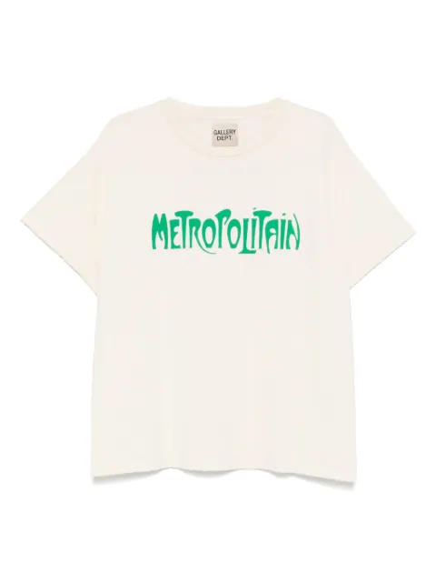 GALLERY DEPT. logo-print T-shirt Neutrals ST10081