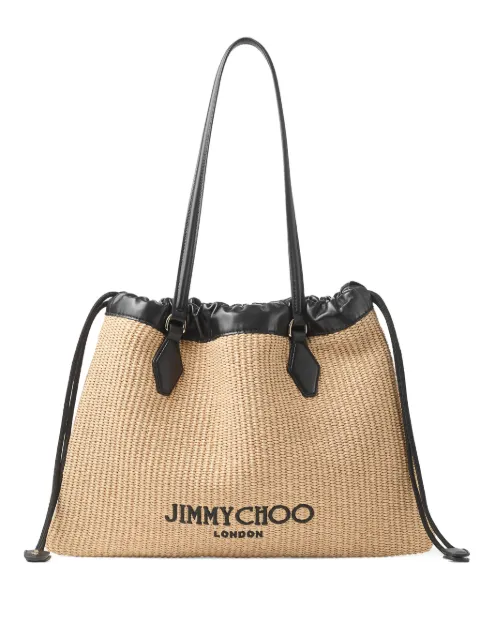 Jimmy Choo large drawstring tote bag Neutrals DRAWSTRINGTOTEMQAV
