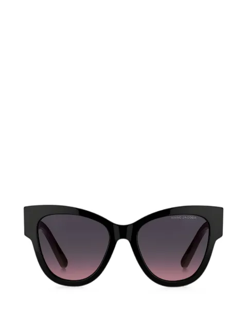 Marc Jacobs Eyewear logo-plaque cat-eye sunglasses Black MARC697S