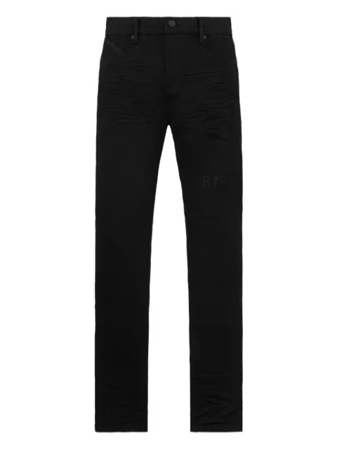 RTA Bryant logo-print skinny jeans Black MU24D687B1205BLOGO