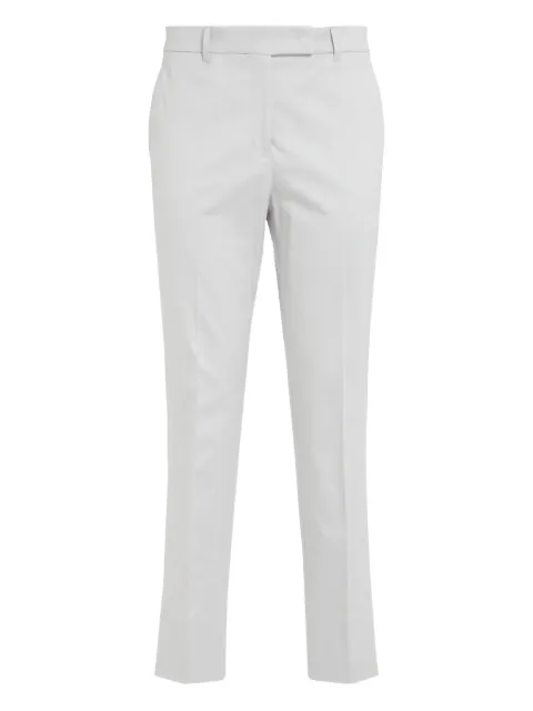 Incotex flat-front trousers Grey 173868D6585