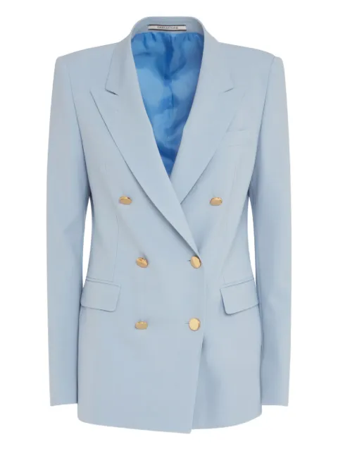 Tagliatore double-breasted gold-button blazer Blue JPARIGI10B340205EI975
