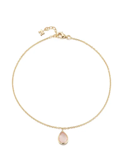 Mateo pink-topaz anklet bracelet Gold 14KTPINKTOPAZPEARANKLET