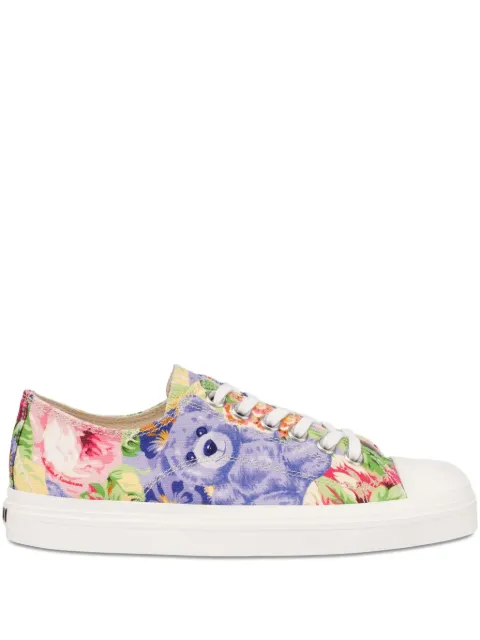 Moschino Teddy-Bear-print sneakers Blue MA15053G1NMWA