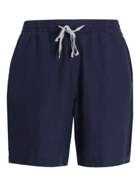 BOSS linen shorts Blue 50539881