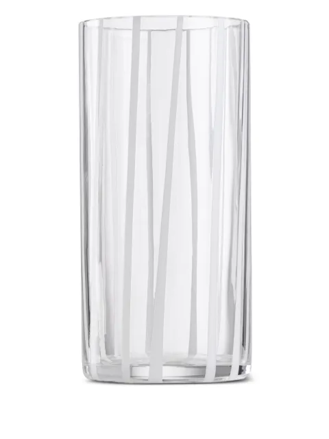 NasonMoretti Cyrcus striped glass highball (7cm x 14,6cm) White CYRCUSWAJCNRI