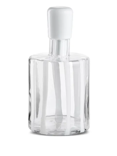 NasonMoretti Cyrcus glass bottle (11cm x 20cm) White CYRCUSBTJCNRI