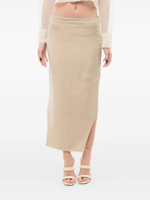 Givenchy asymmetric silk skirt Neutrals BW40TH15J4