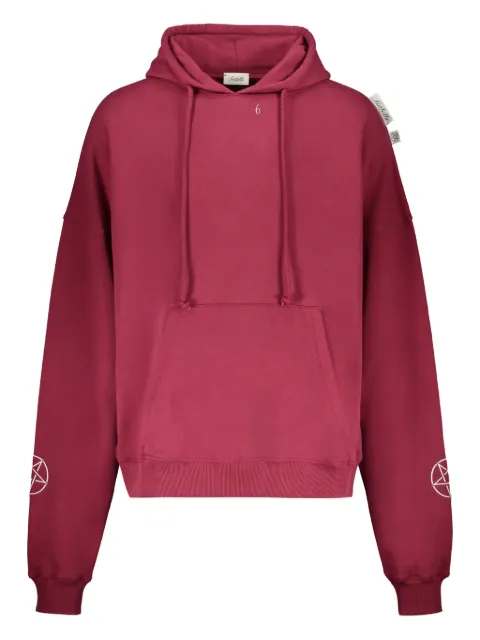 Isabella 1985 graphic-print cotton hoodie Red IS81VAR234