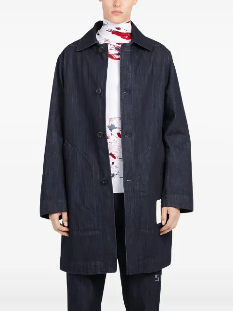 Ferragamo denim buttoned coat Blue 751675