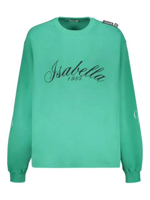 Isabella 1985 logo-embroidered sweatshirt Green IS83VAR236