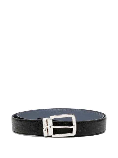 Ferragamo reversible-design leather belt Black 786907