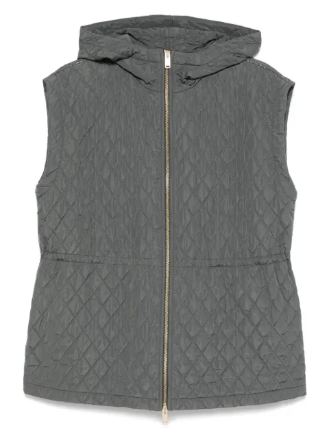 Fabiana Filippi quilted gilet Green CTD265F244L2110000