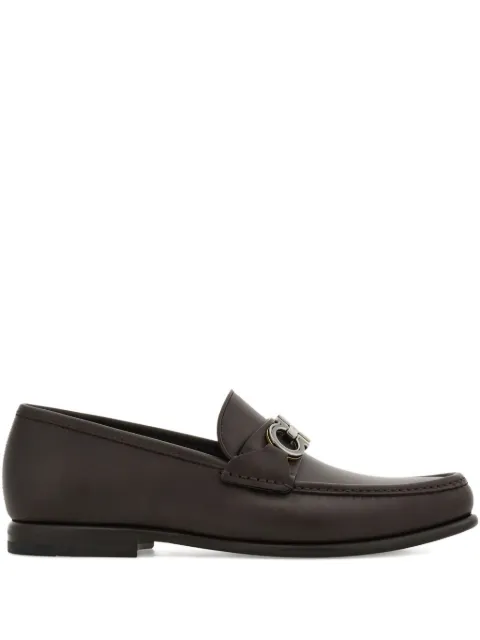 Ferragamo Gancini-buckle loafers Brown 784446