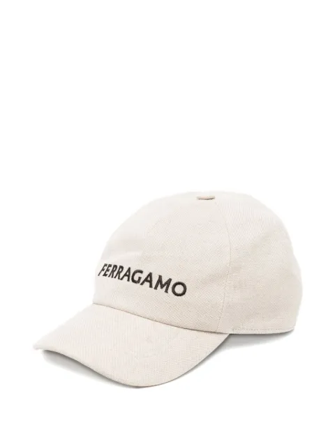 Ferragamo embroidered-logo baseball cap Neutrals 783392