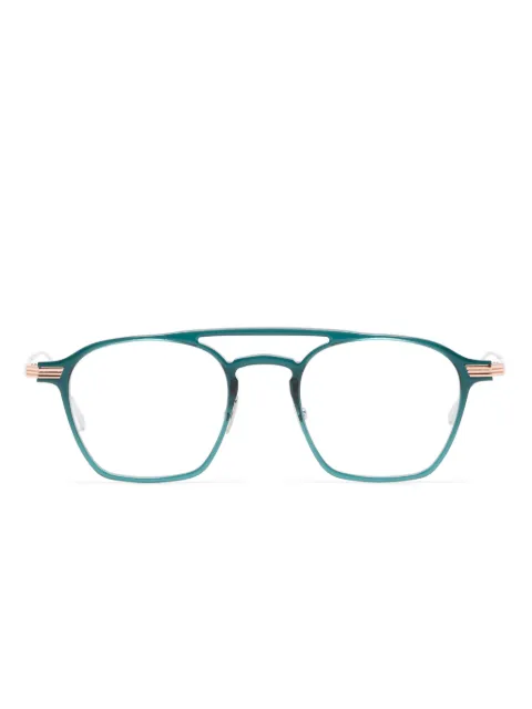 Cutler & Gross pilot-frame glasses Green AUOP0009