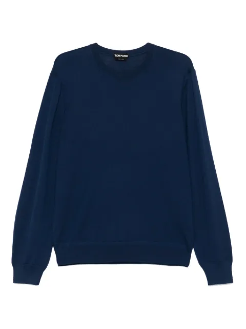 TOM FORD wool T-shirt Blue KCL006YMW103