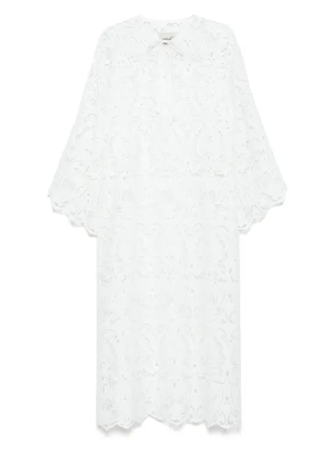 Bambah Blanca eyelet moza kaftan White BMBWH07