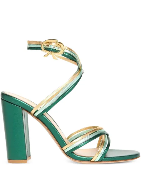 Gianvito Rossi 85mm Calissa leather sandals Green G3258885RICNPS