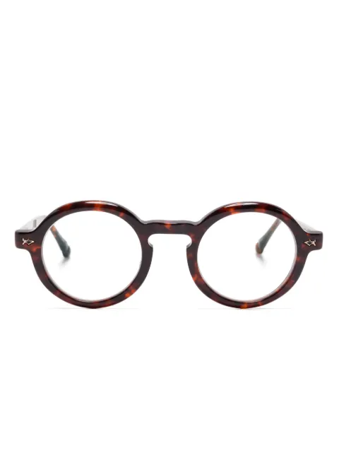 Matsuda round-frame glasses Brown M2067