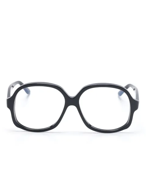 VALENTINO GARAVANI EYEWEAR logo-print glasses Black VLX177A