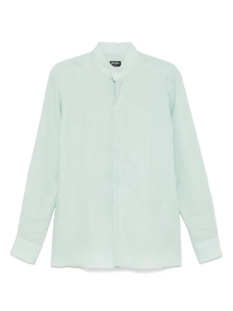 Zegna linen shirt Blue UFX30A9SRG9