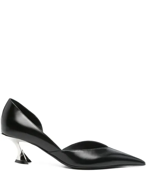 Mugler 55mm Fang sculpted-heel pumps Black MUWSS25SC150