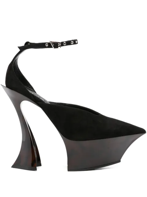 Mugler 140mm platform pumps Black MUWSS25SC168