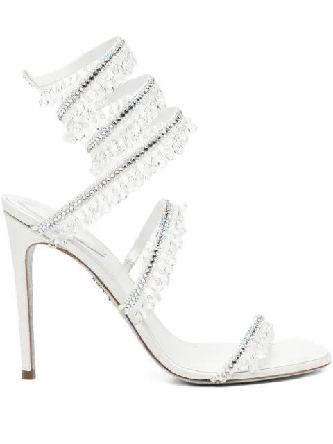 René Caovilla 105mm Chandelier sandals White C12535105R001CYTS