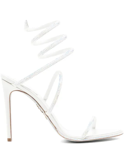René Caovilla 120mm Cleo sandals White C12538R001X318