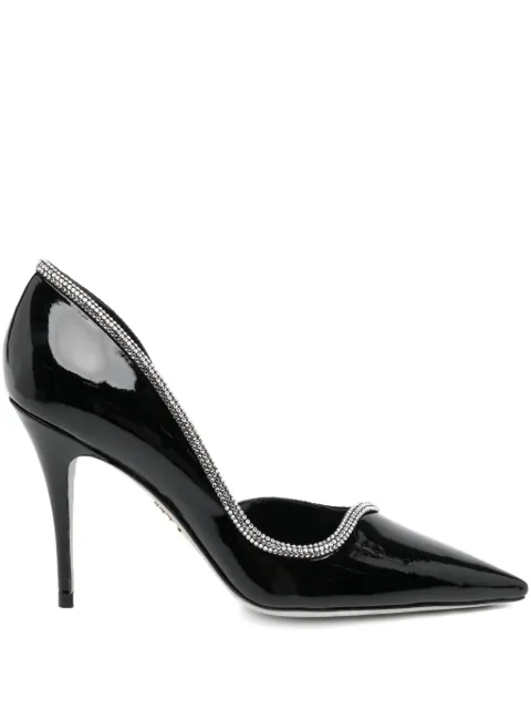 René Caovilla 100mm Onda pumps Black C12548