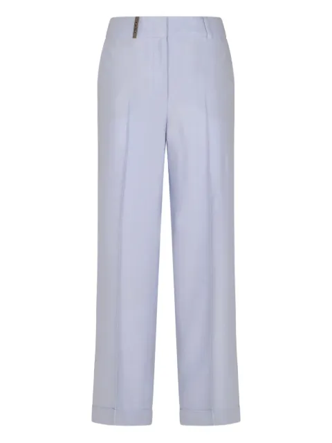Peserico straight-leg trousers Purple P0428301921