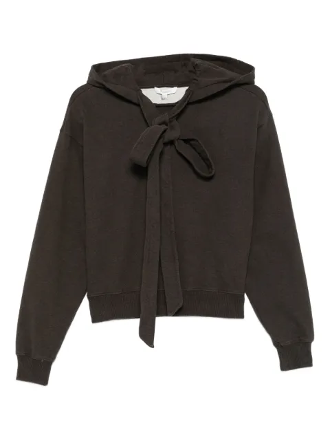 JW Anderson tie-fastening hoodie Brown JW0244PG1719