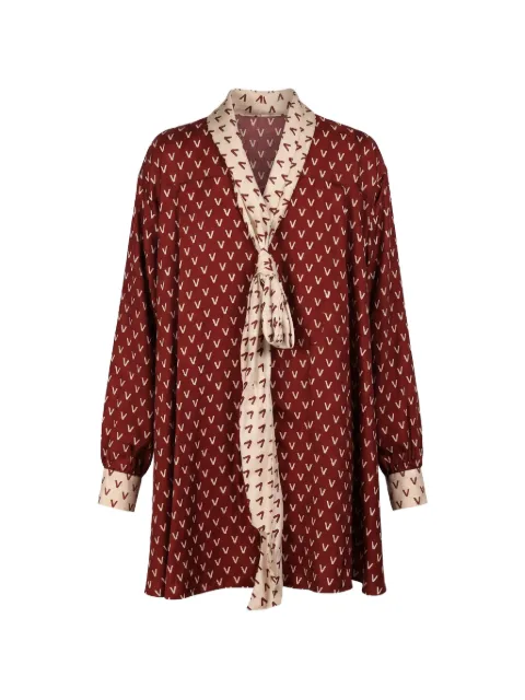 Valentino Garavani logo-print mini dress Red BVAQX154K