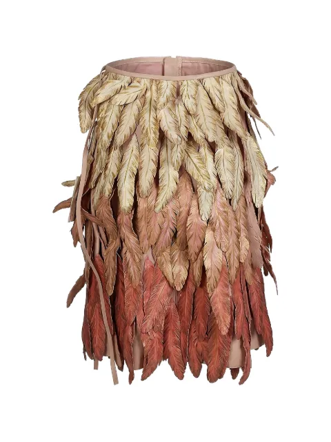 Valentino Garavani zip-up skirt Neutrals BNI03X39V