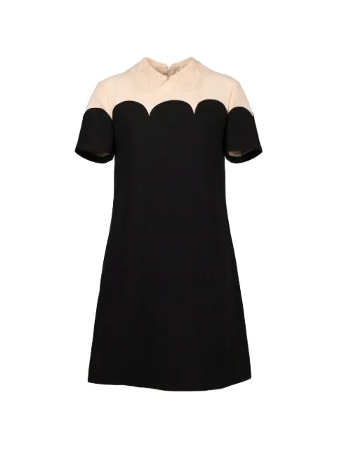 Valentino Garavani lace-collar mini dress Black BVAQ161CF