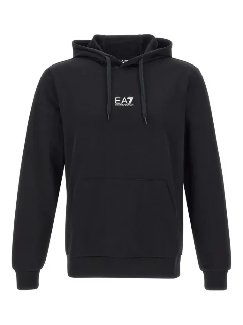 Ea7 Emporio Armani stretch-cotton hoodie Black 8NPM32PJVRZ