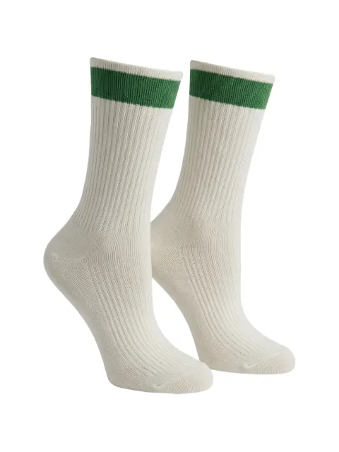 Valentino Garavani stripe-detail socks Neutrals BKI01E3TD
