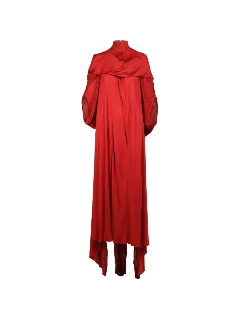 Valentino Garavani high-neck draped maxi dress Red BVDA7554T
