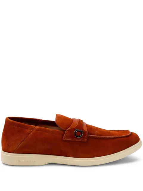 Ferragamo strap-detail loafers Orange 768473