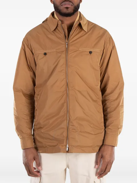 Ferragamo zip hooded jacket Brown 770489