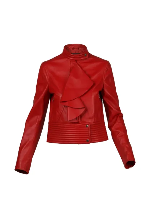 Valentino Garavani ruffled jacket Red BNA04J1YM