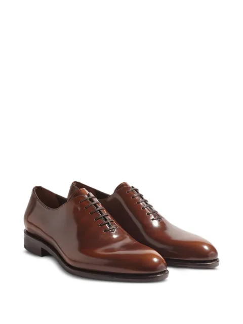 Ferragamo Balmoral leather Oxford shoes Brown 723200