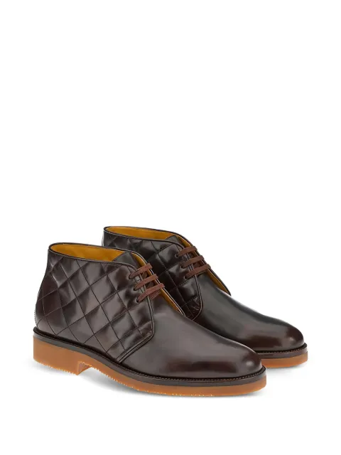 Ferragamo quilted leather desert boots Brown 699367